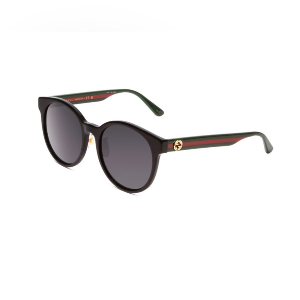 Gucci 55mm round sunglasses in black